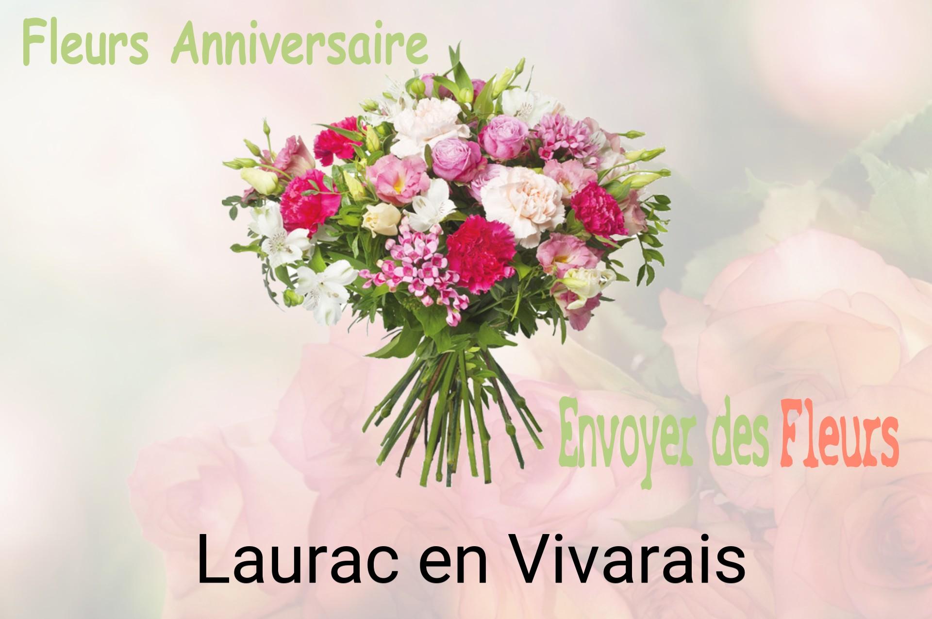Bouquet de fleurs d’anniversaire livré à Laurac-en-Vivarais