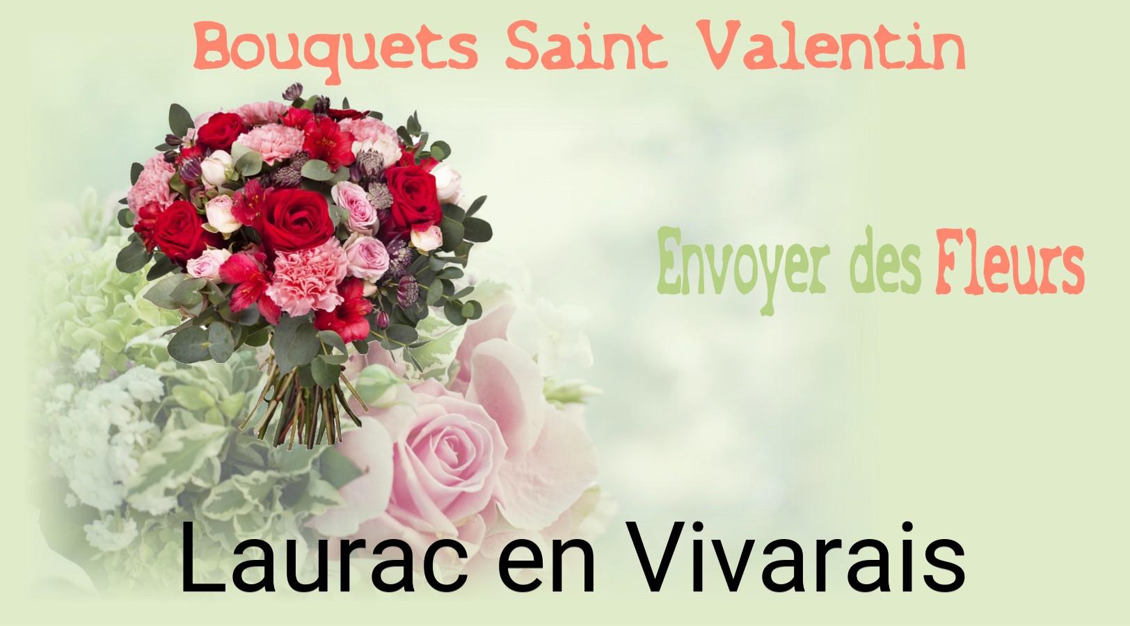 Roses de Saint-Valentin livrées à Laurac-en-Vivarais
